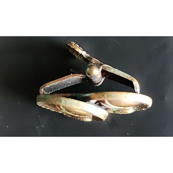 Vintage Roman Centurion Coin Tie Bar Gold Tone Men’s Clip Jewelry Retro Classic - Picture 3 of 7